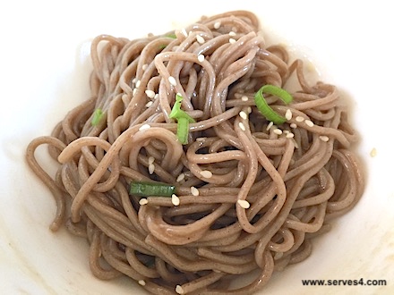 Check out this recipe for your vegetarian baby - light and delicious Sesame Soba Noodles.